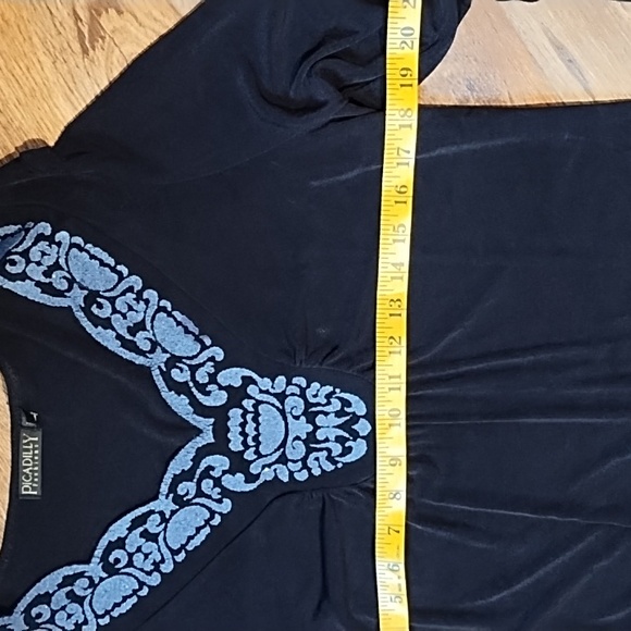 Picadilly Fashion Black and Blue Skirt Set - Picture 6 of 13